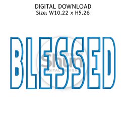 Blessed Applique Embroidery Design product image (1)