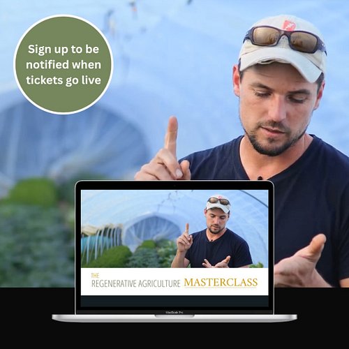 Tickets only open for 1 week every year, in November. Sign up to make sure you get notified!

The #regenerativeagriculture Ma...