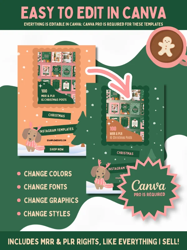 Coquette Christmas Email Marketing Template product image (10)