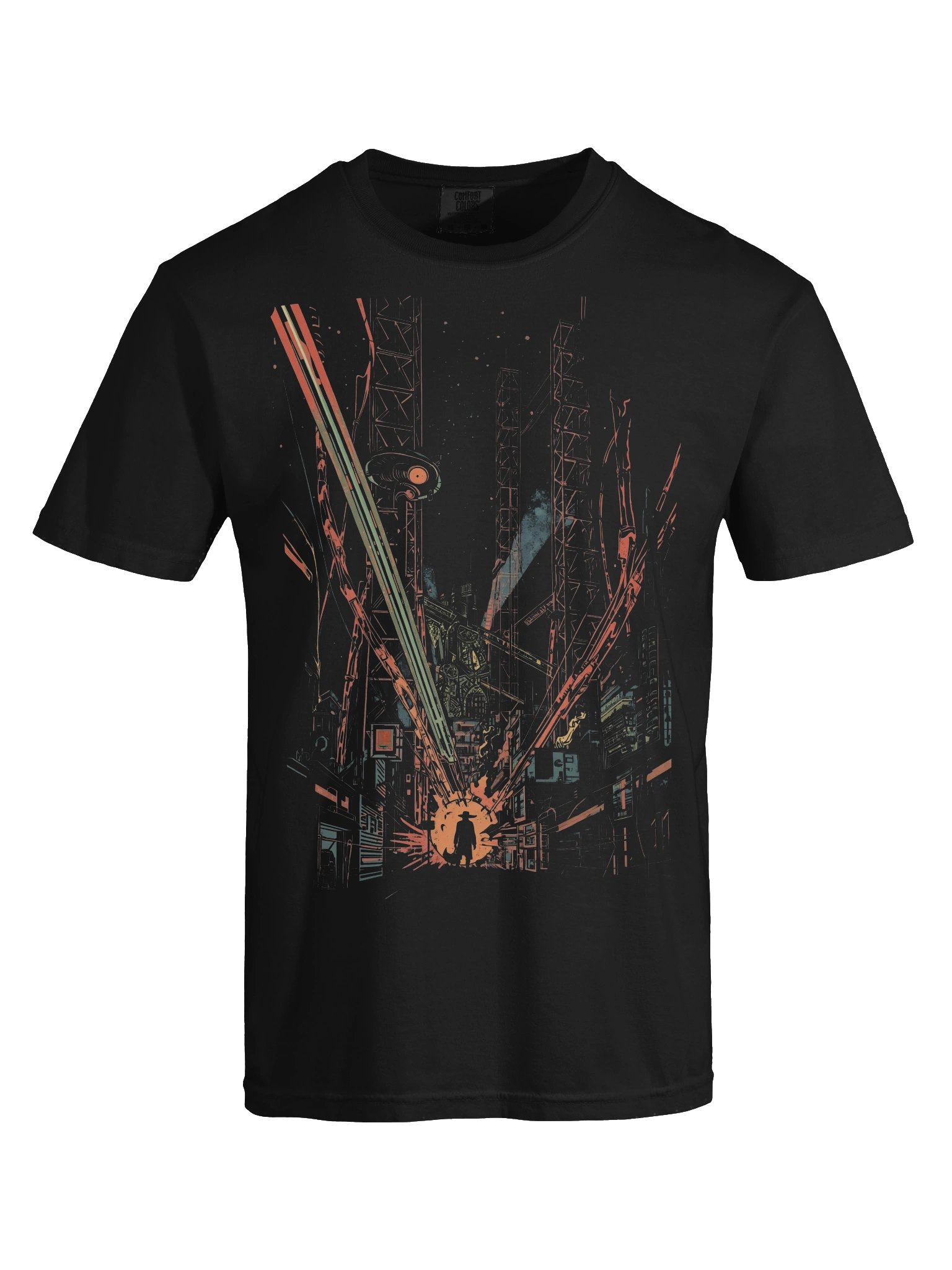 Neon City Burst Heavyweight T-Shirt product image (2)