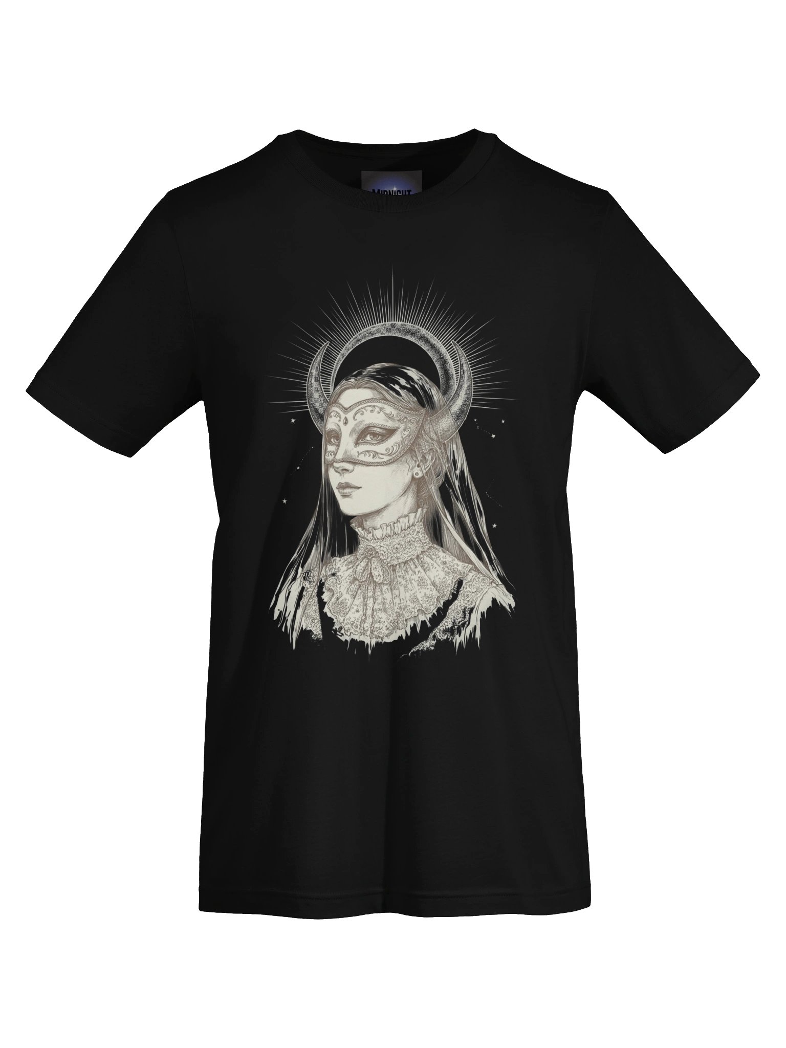 Midnight Veil Crescent Priestess T-Shirt product image (45)