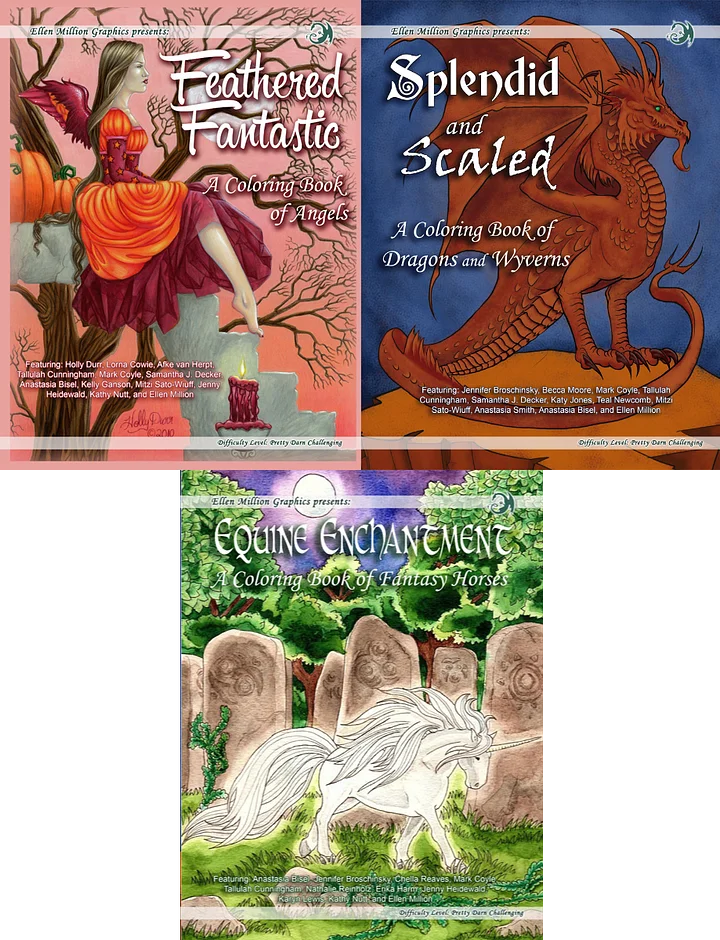 Dragons, Unicorns, and Angels - Coloring Books product image (1)