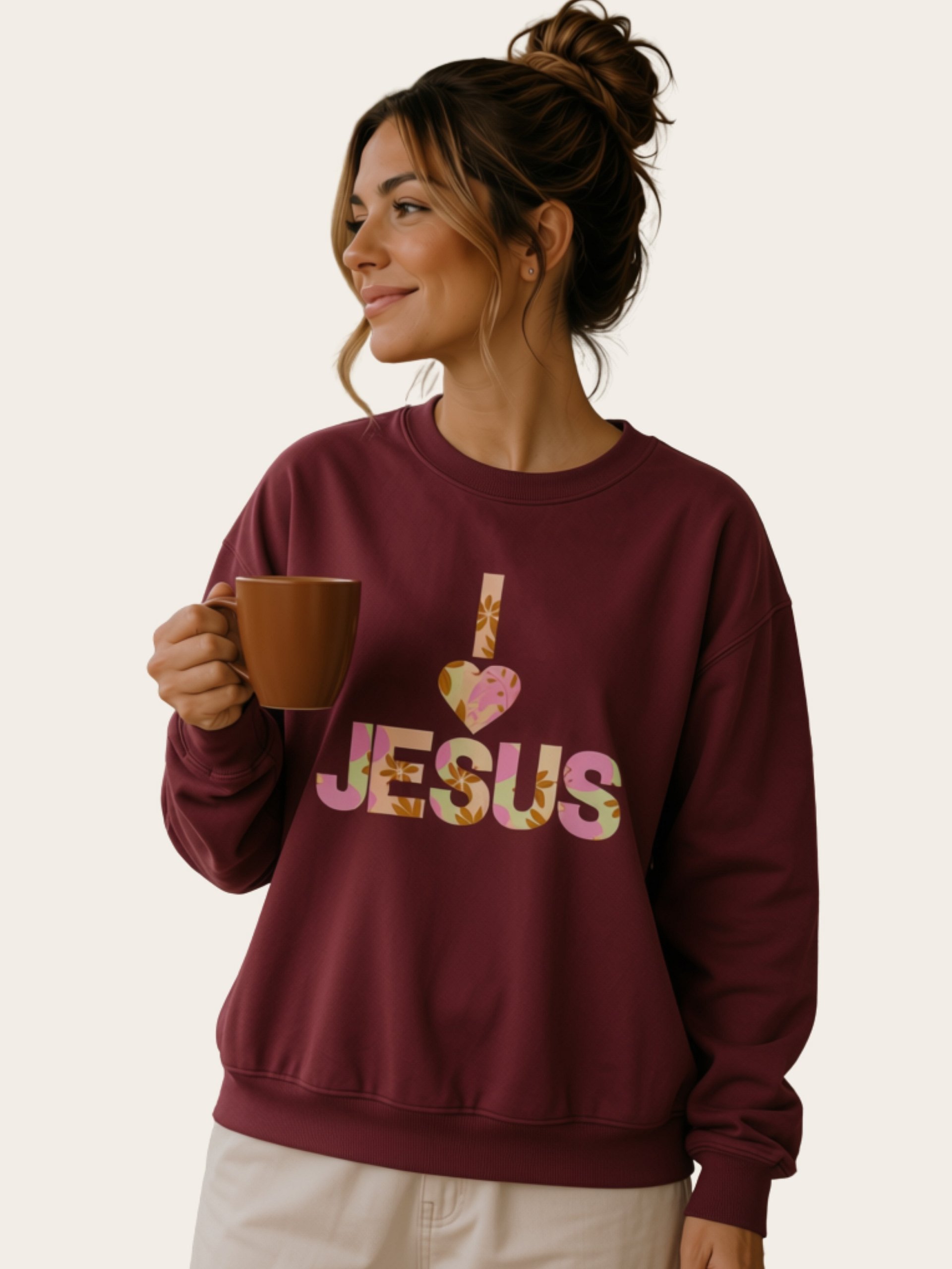 I Love Jesus Boho Cotton Shirt product image (1)