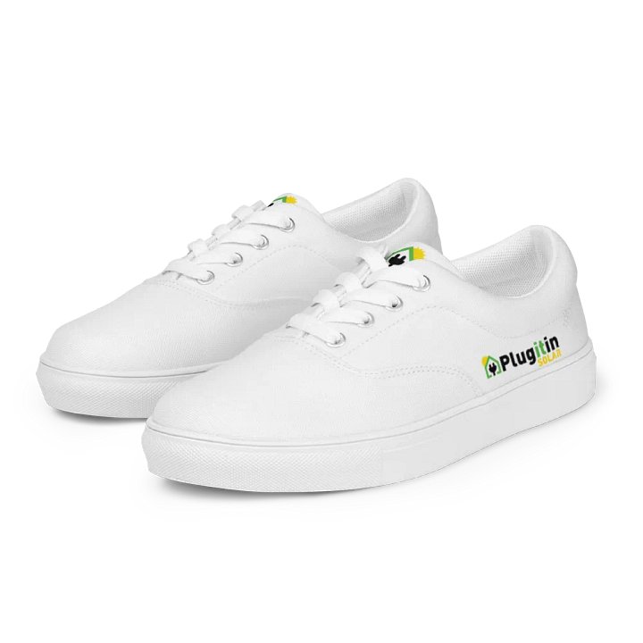 Plug It In Solar High-Quality Women's Lace-Up Canvas Shoes product image (2)