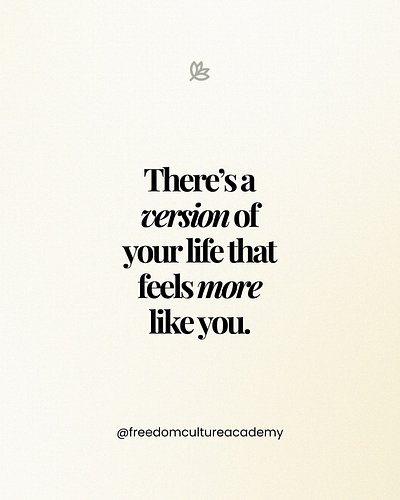 There’s a version of your life that feels more like you—and you’re 𝘢𝘭𝘭𝘰𝘸𝘦𝘥 to move toward it. ✨