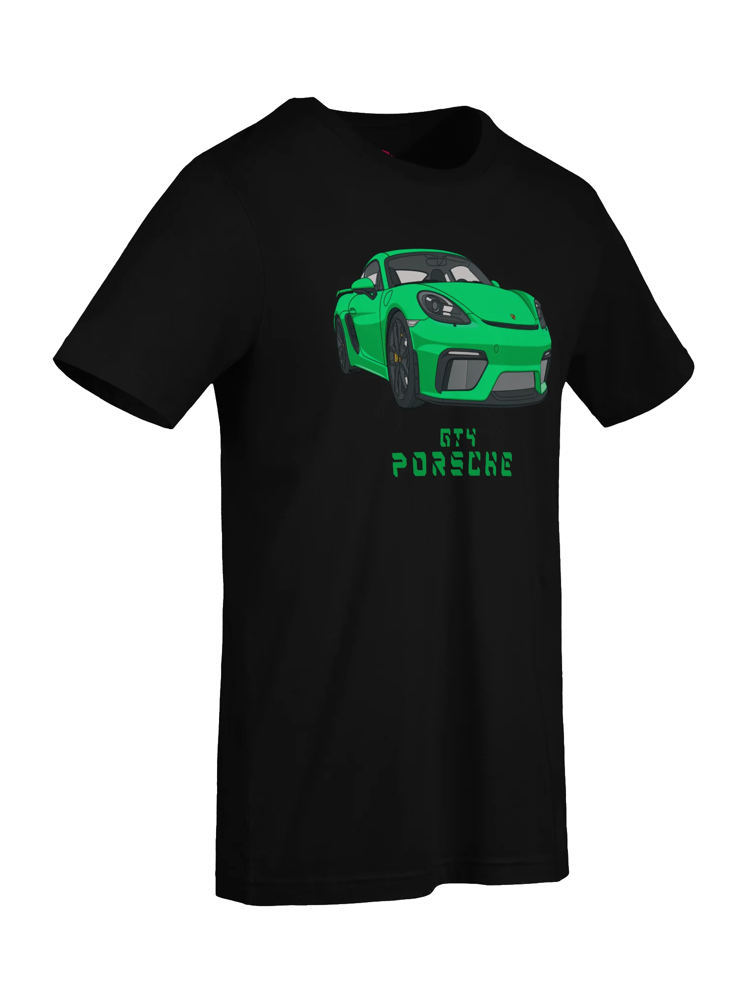 Python Green Porsche GT4 Shirt (Retro, Sketch, Silhouette) product image (78)