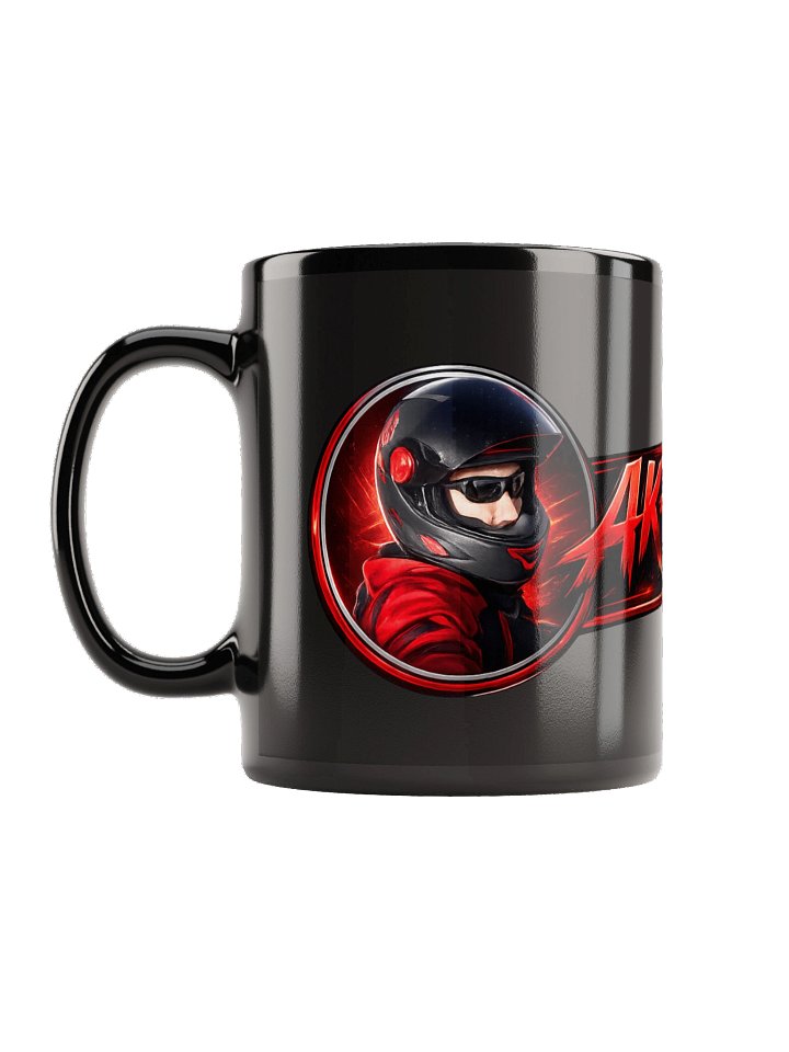 AK-Rex Black Glossy Mug product image (1)