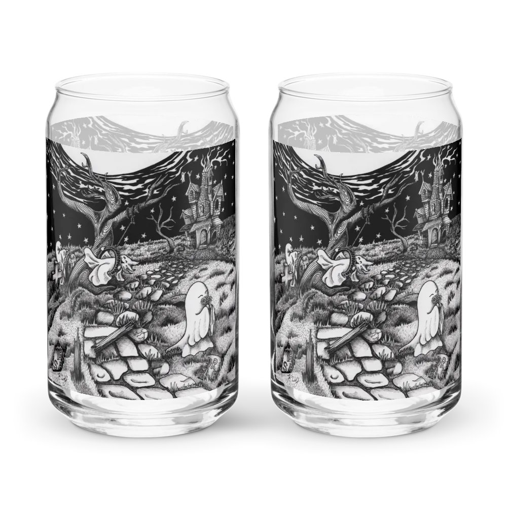Haunted Estate can-shaped glass product image (8)