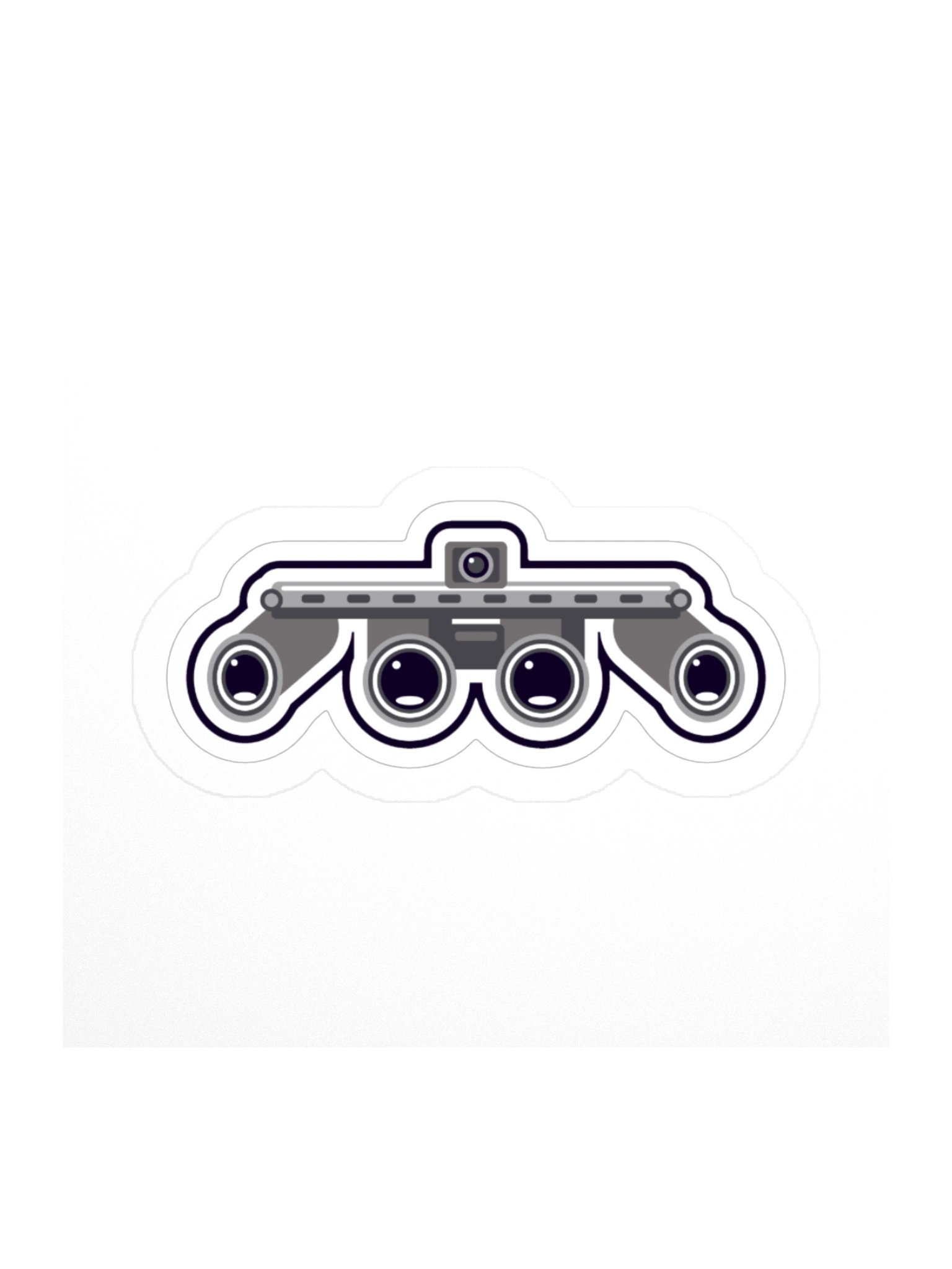 Quad Tube Goggles Die-Cut Sticker product image (1)