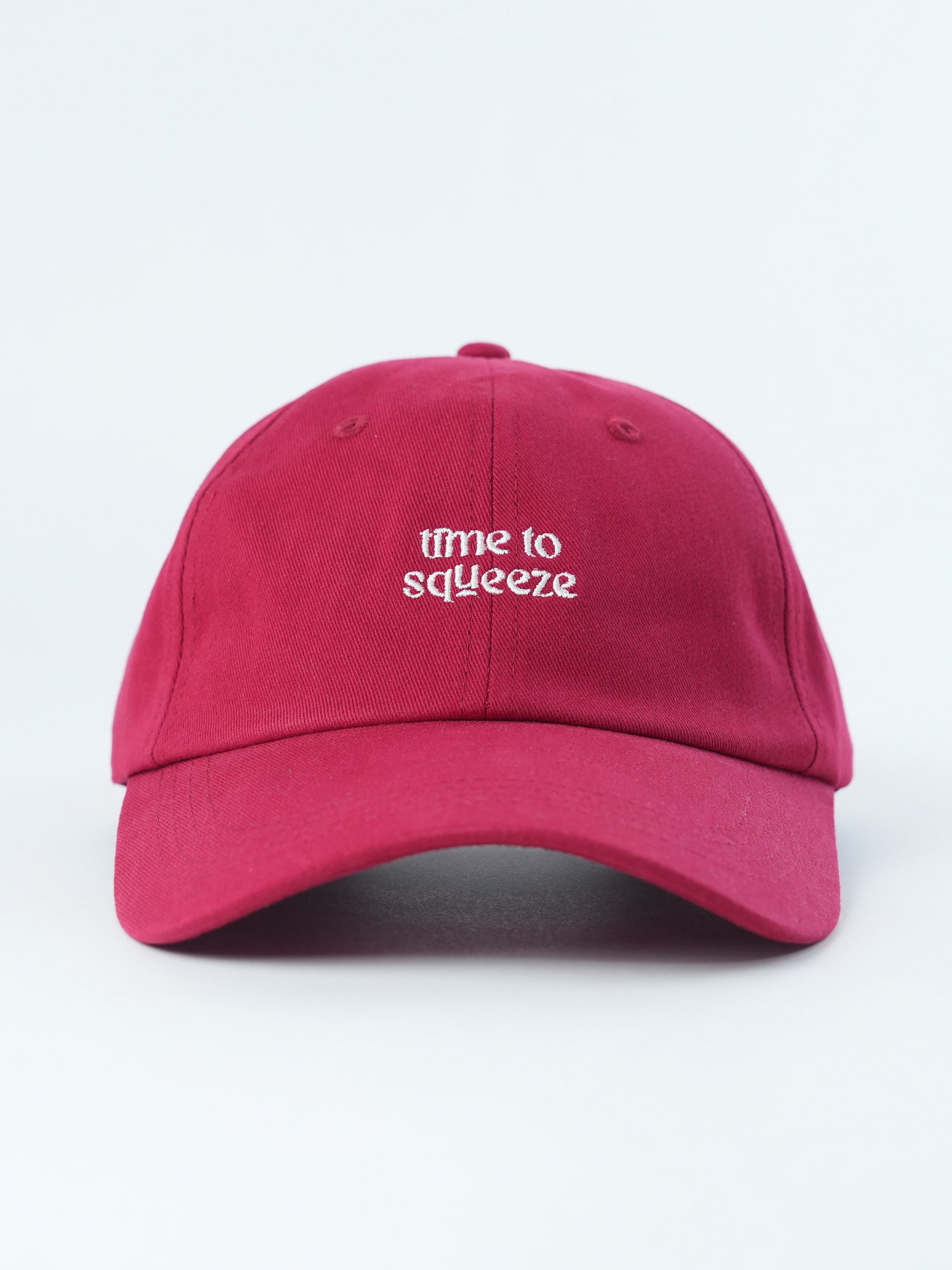 Time to Squeeze Dad Hat (Red) product image (1)