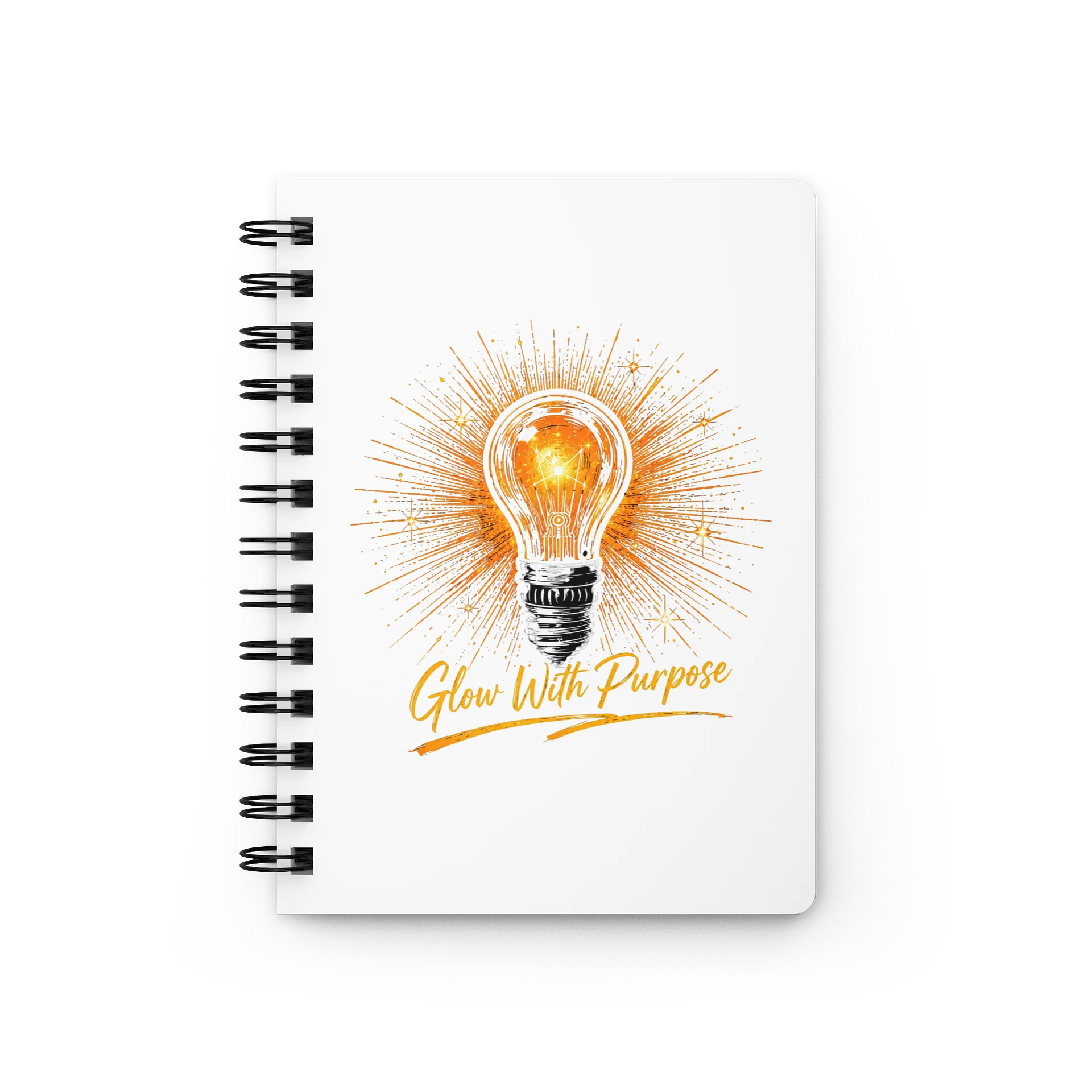 Glow With Purpose Spiral Notebook | Inspirational Journal for Reflection product image (3)