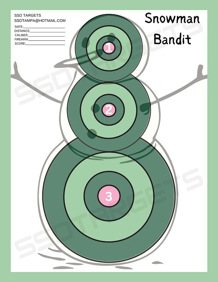 Snowman Bandit (Printable Download) product image (1)