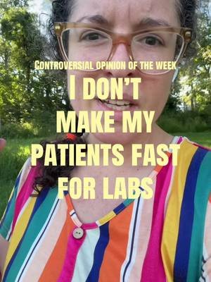 Are they ideal? Yes. Sometimes absolutely needed? Yes. But would I rather have some data than none as long as they know they may need to repeat some things if stuff is weird? Also yes. Fasting labs feel like an odd thing to get hung up on. And apparently I needed to vent about that today 😂 #nursepractitioner #primarycare #labwork #familymedicine #npschool 