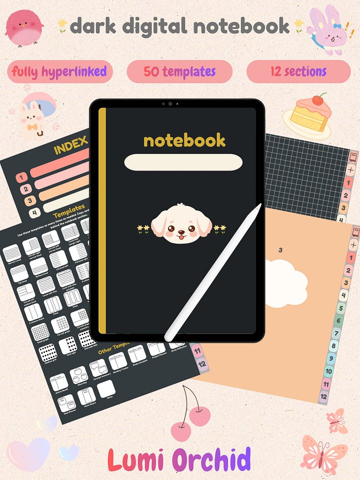 Dark Digital Notebook product image (1)