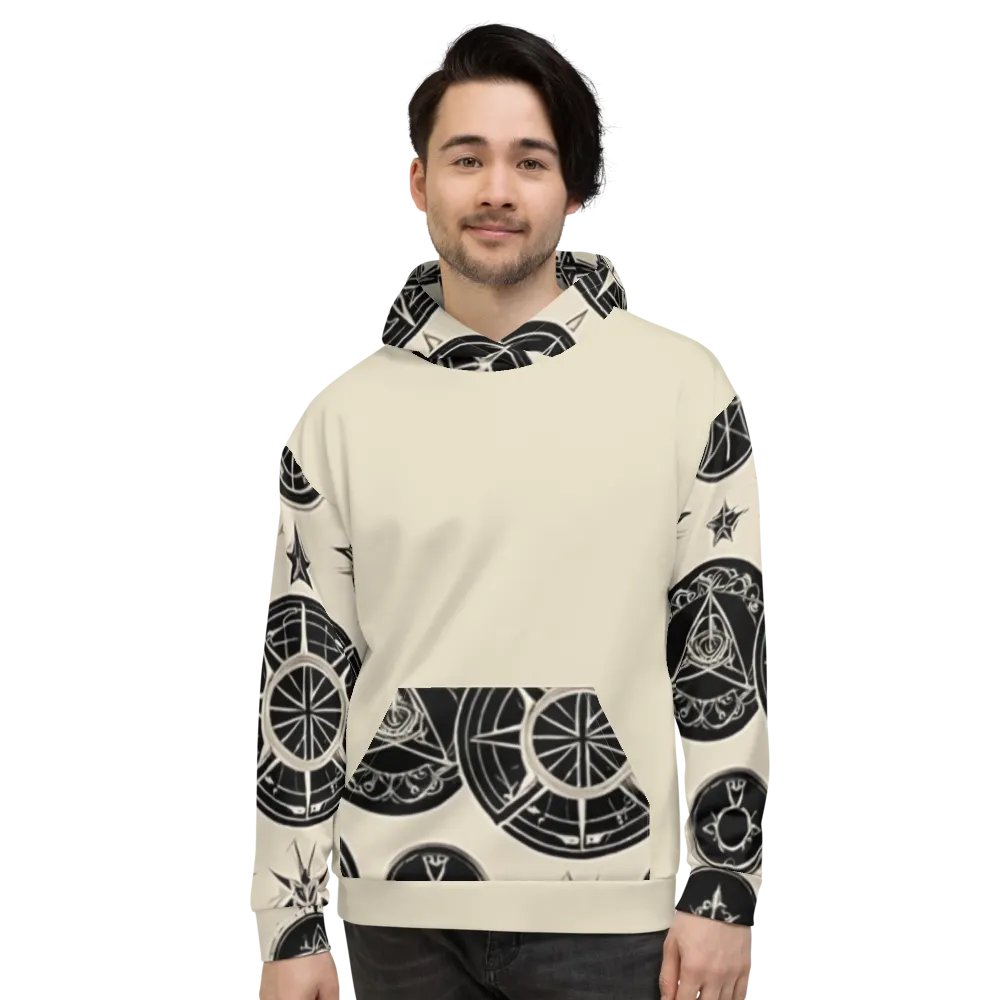 Cream & Black Symbology Hoodie product image (3)