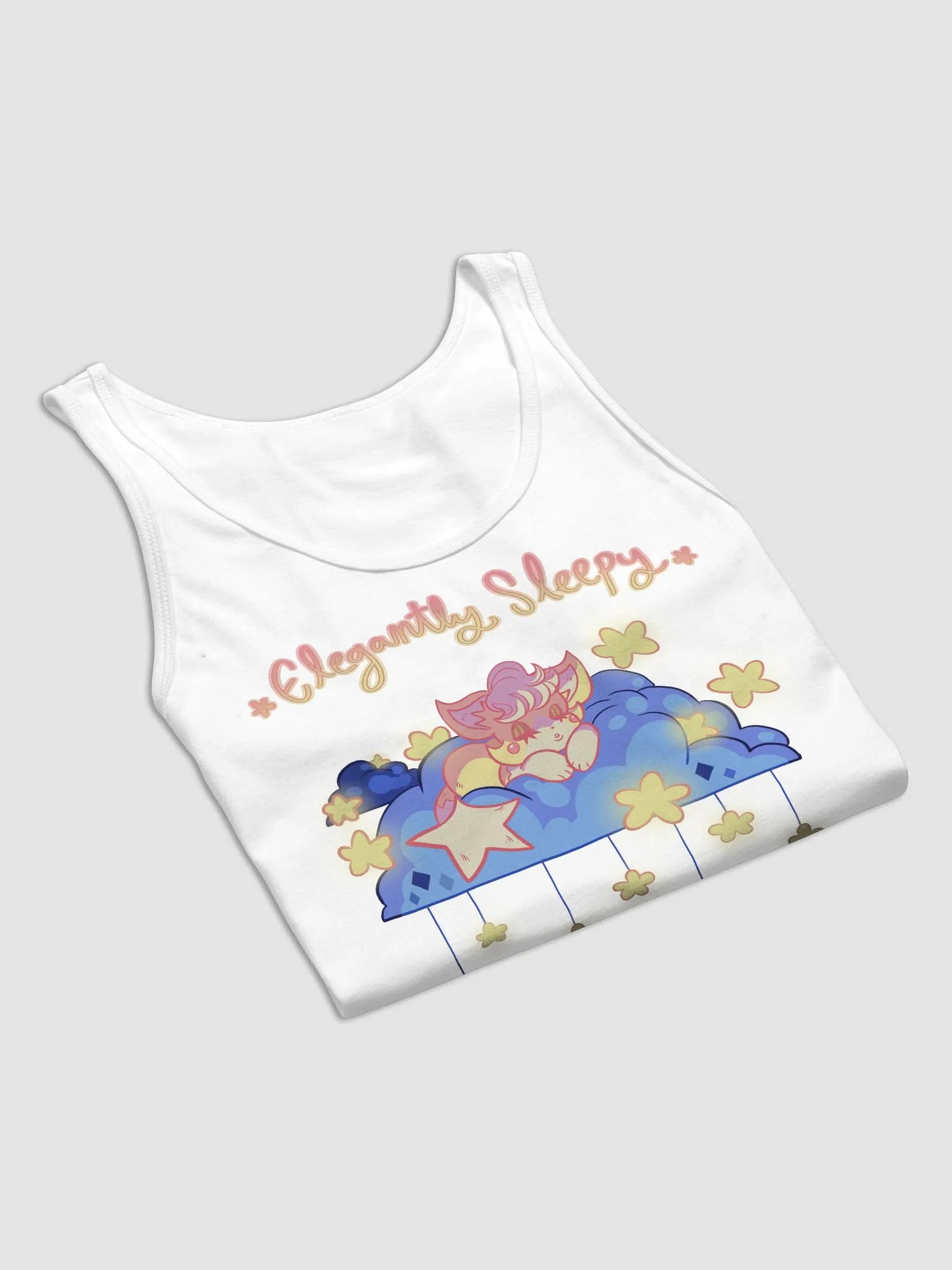 "Elegantly Sleepy" Cream Tank Top product image (5)