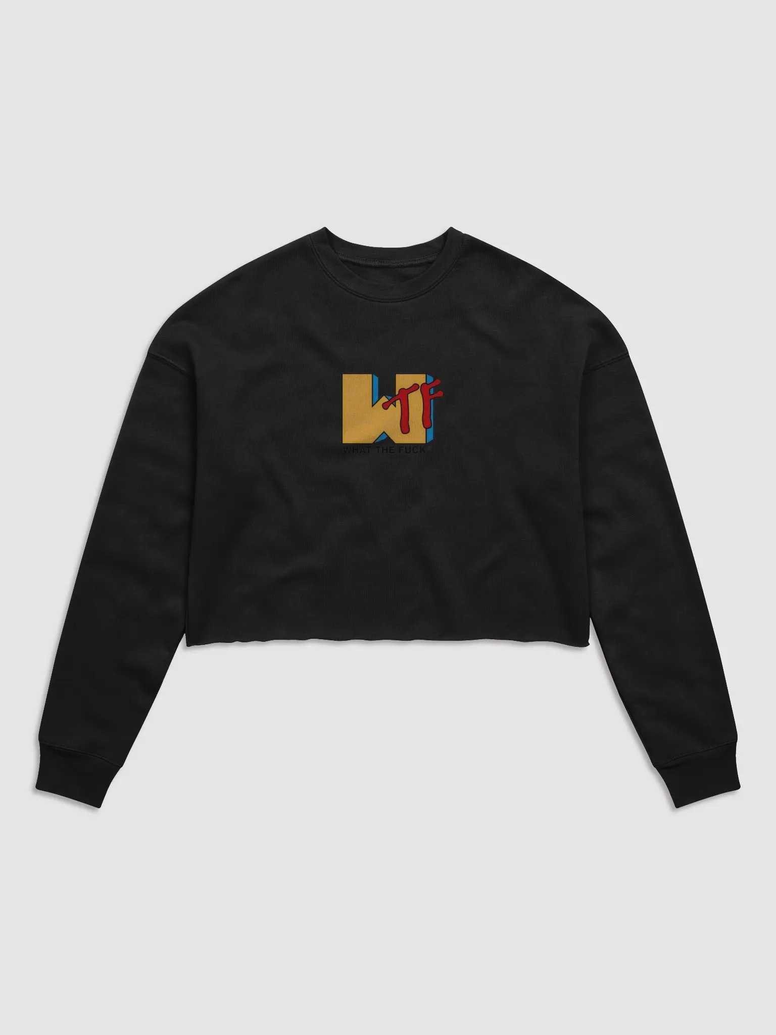 WTF Statement Fleece Crop Sweatshirt product image (1)