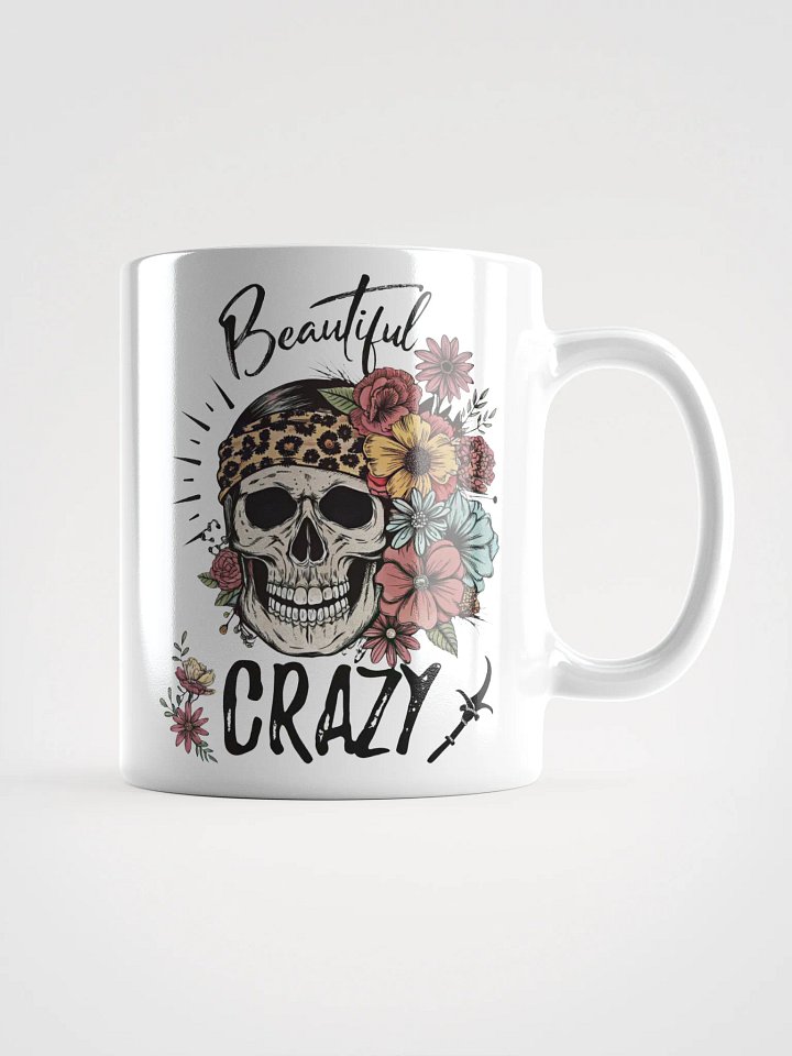Beautiful Crazy Skull Mug product image (1)