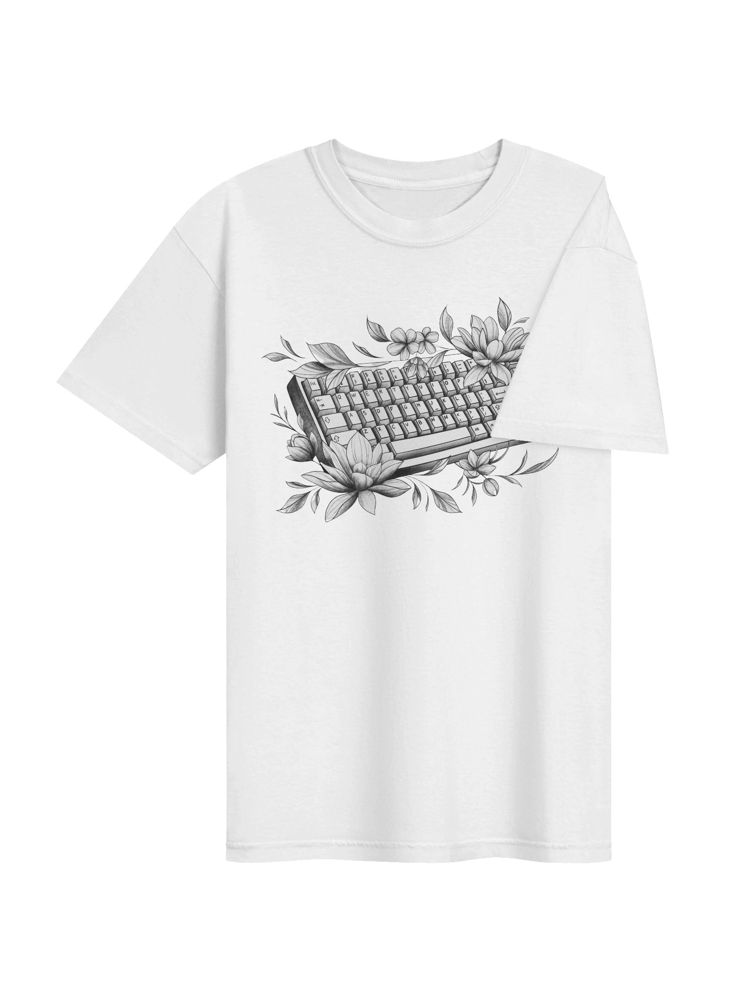 Flower Keyboard T-Shirt product image (4)