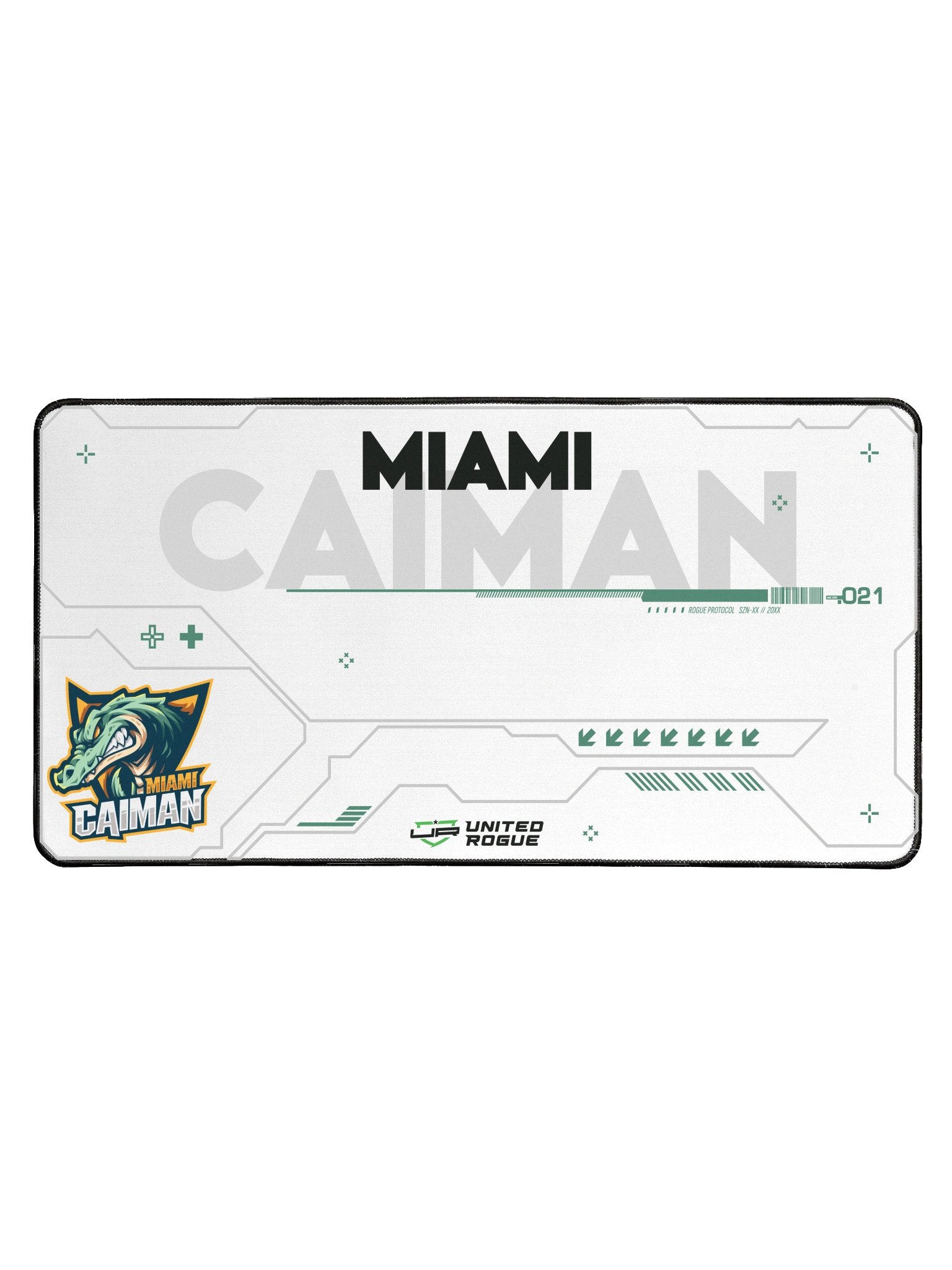 Miami Caiman White Desk Mat product image (1)
