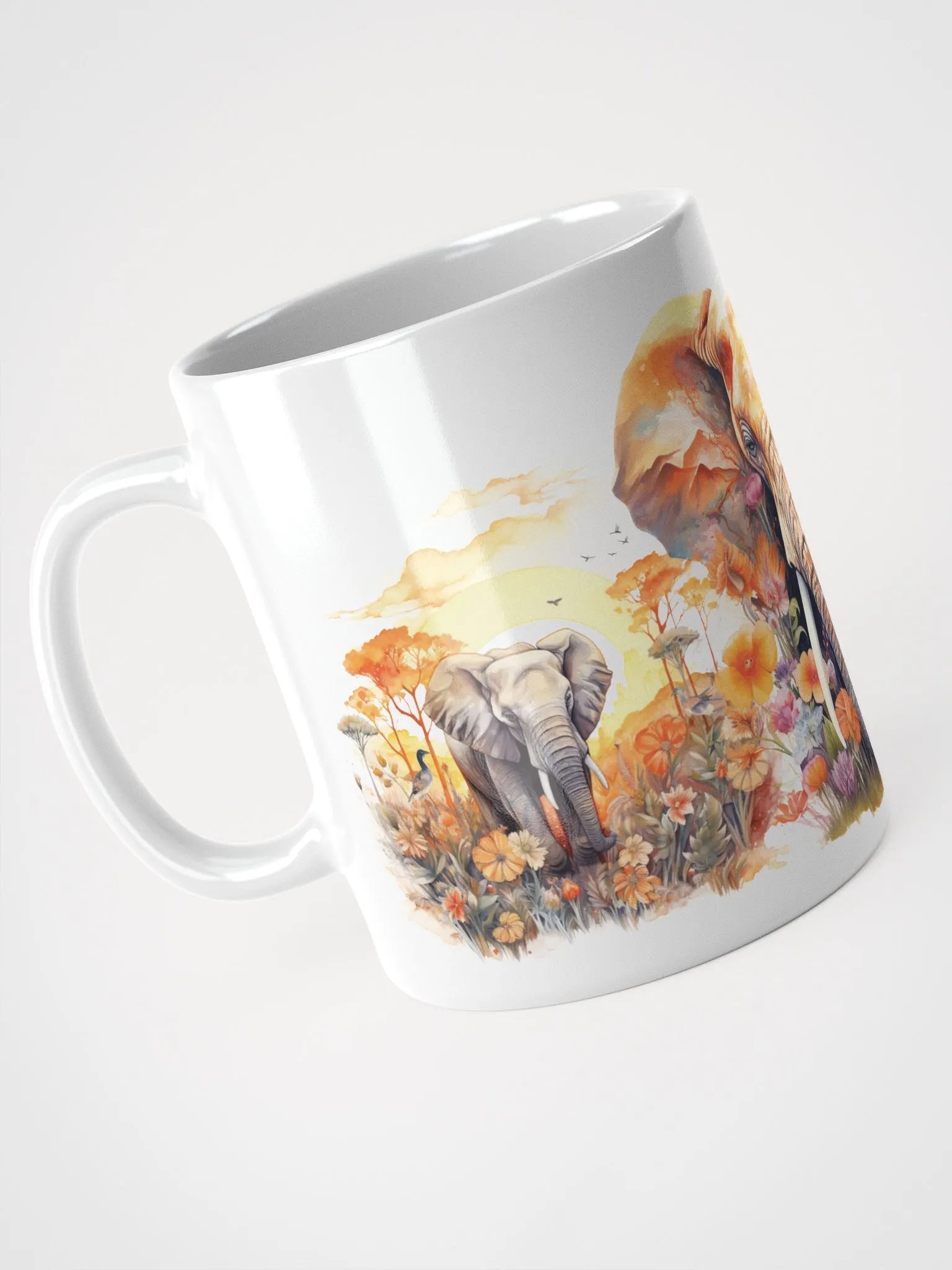 Vibrant Elephant Paradise Mug product image (4)
