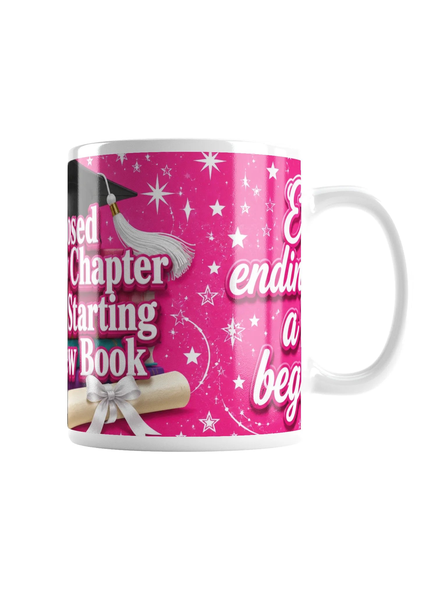 Closed Every Chapter — White Glossy Graduation Mug 11oz product image (3)
