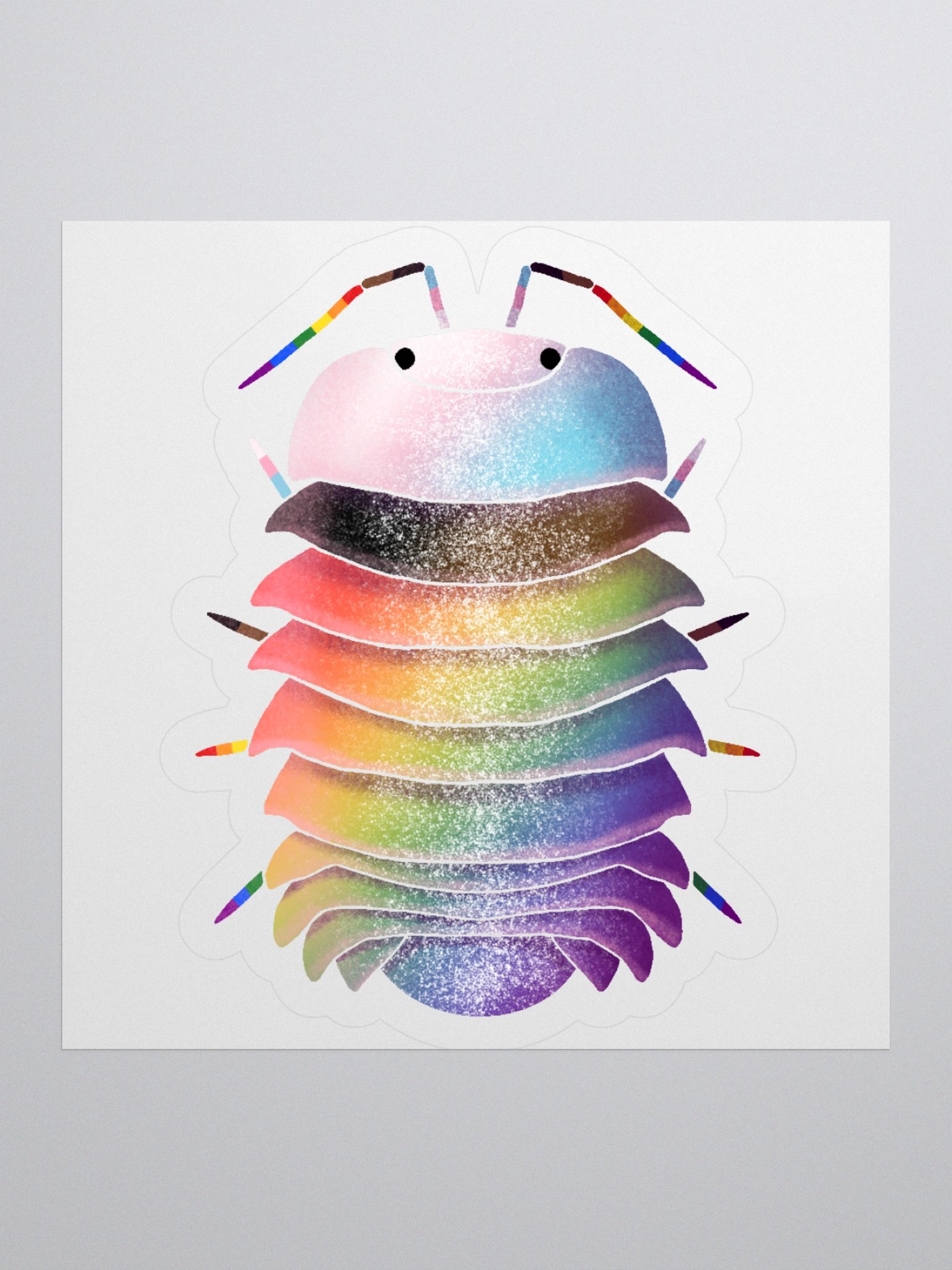 Progress Rainbow Isopod Sticker product image (4)