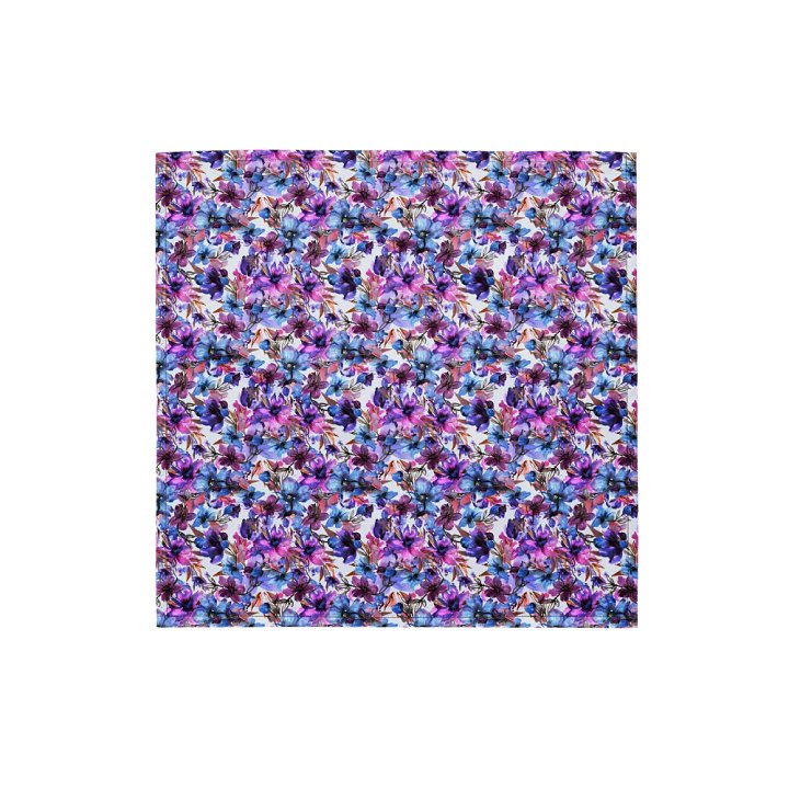 Purple Flowers Bandana product image (1)