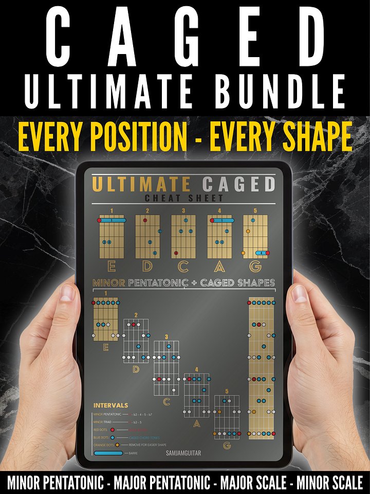 🎸 Ultimate CAGED Guitar Poster Bundle (Digital Download) product image (1)