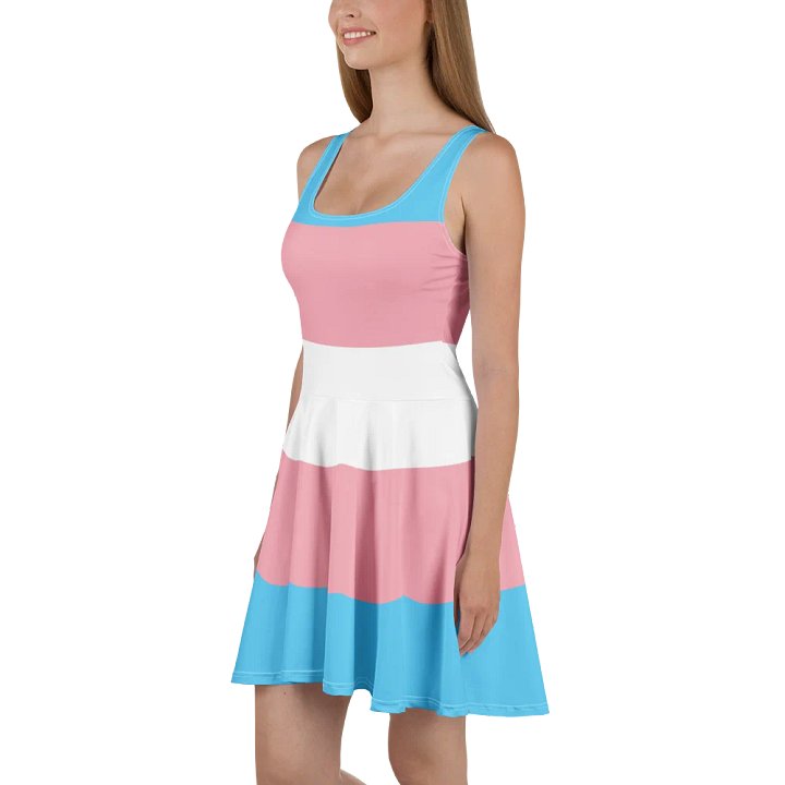 Trans Pride Flag Skater Dress product image (1)