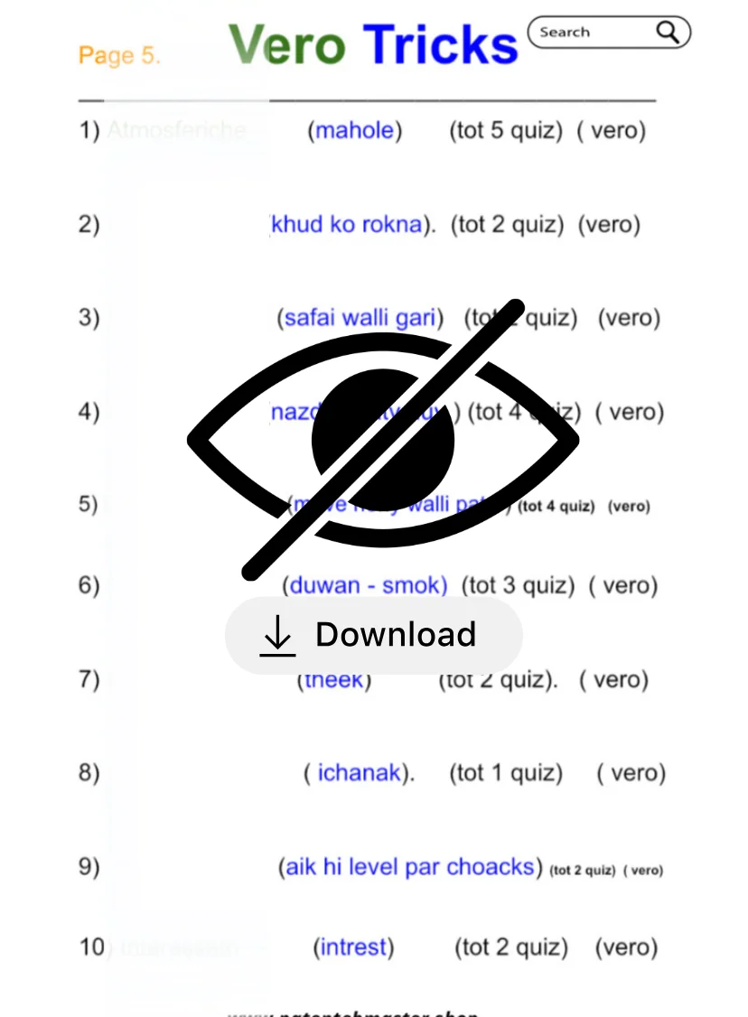 Patente B Tricks Book in Urdu PDF Book - Download Guess Book - Trucchi Patente B in Urdu Book product image (12)