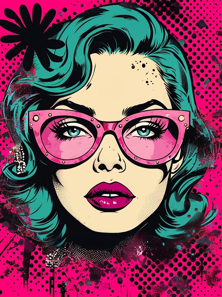 Turquoise Dream Pop Art Poster product image (1)