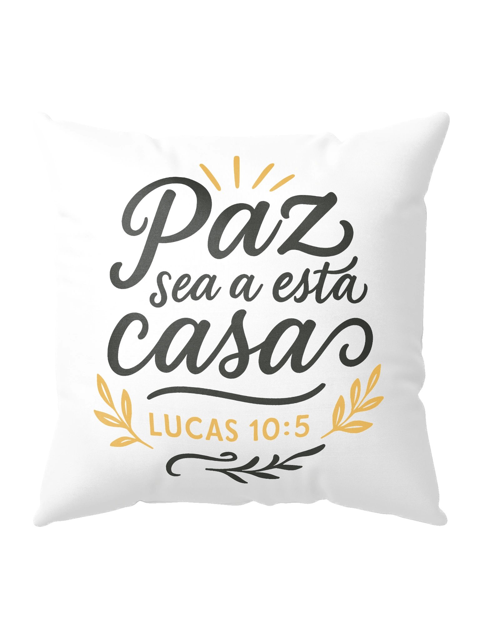 Christian Pillow (Spanish) – Luke 10:5 “Paz sea a esta casa” product image (10)