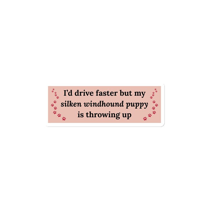 Carsick Puppy Magnet - Pink product image (1)