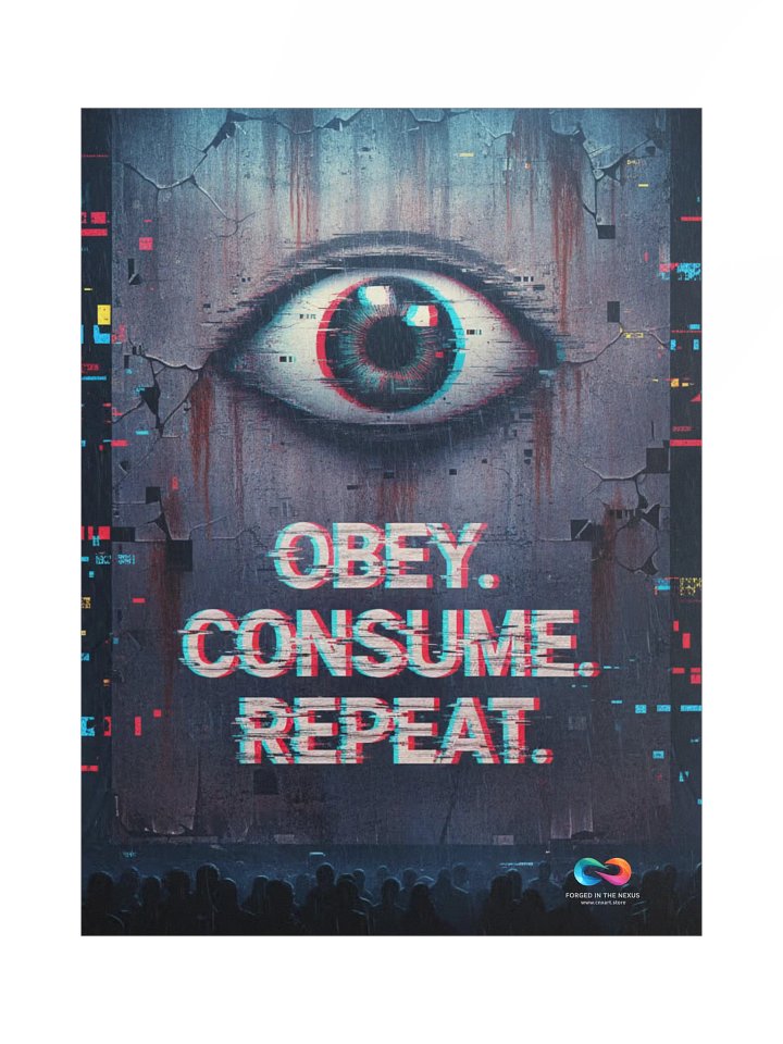 CINEMATIC ART POSTER – DYSTOPIAN GLITCH #014 product image (1)