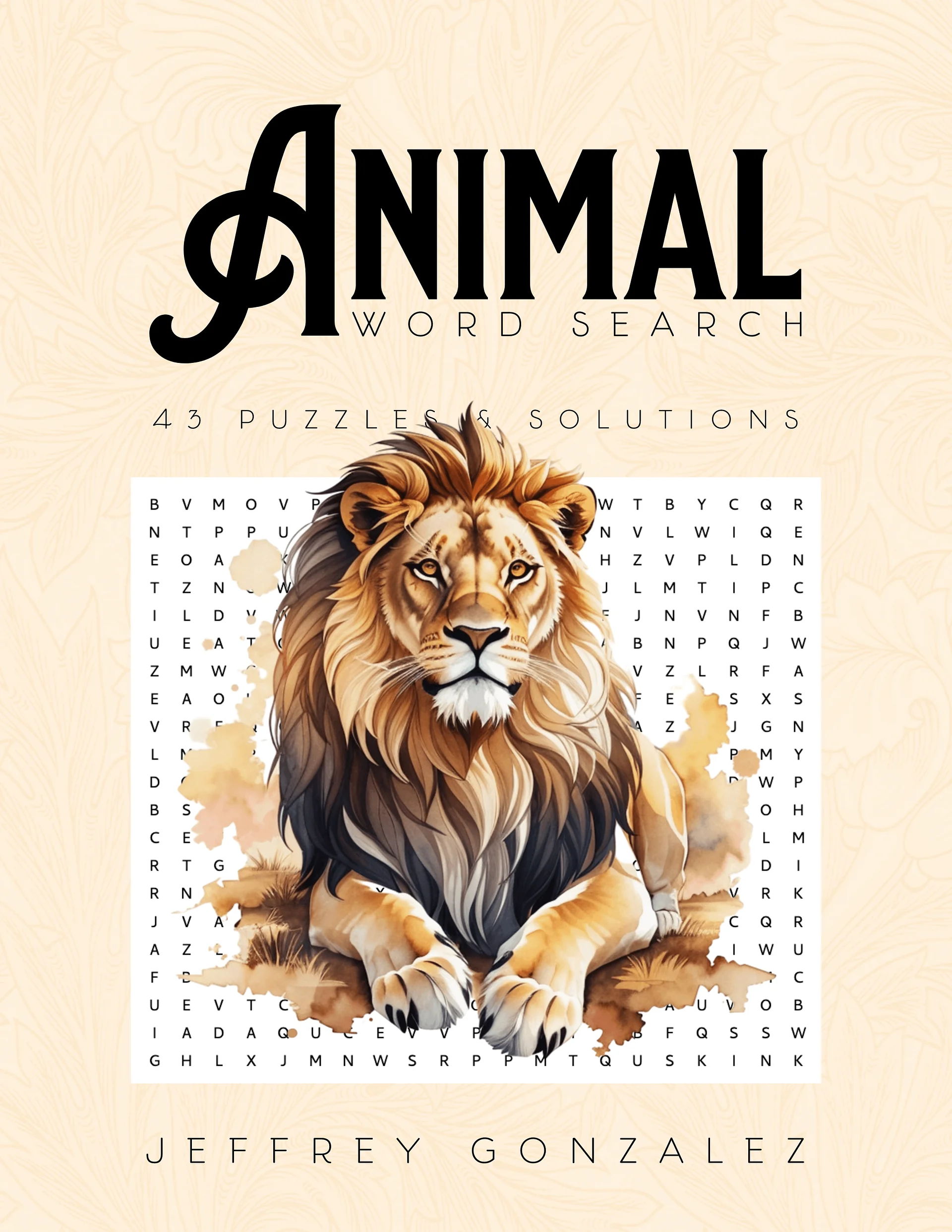 Animal Word Search: 43 Puzzles & Solutions - Printable E-Book PDF product image (1)