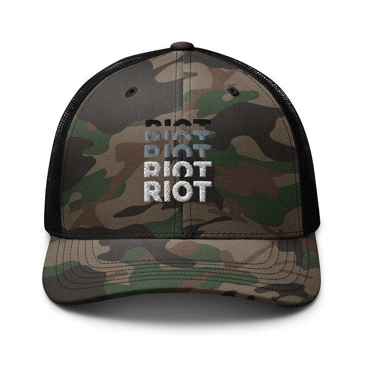Riot Camo Trucker Hat product image (1)