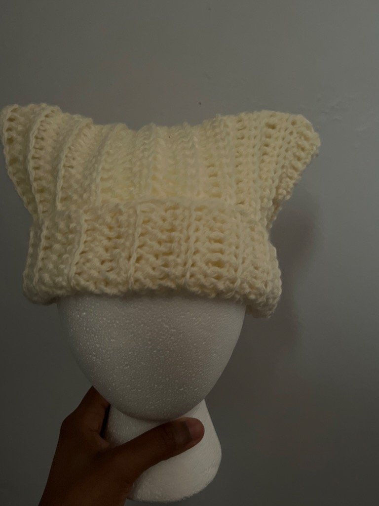 Ribbed Cat Ear Beanie product image (1)