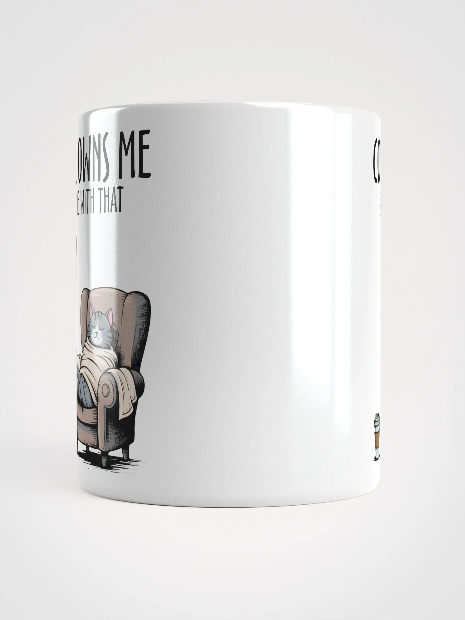 Cozy Cat Coffee Owns Me Mug product image (5)