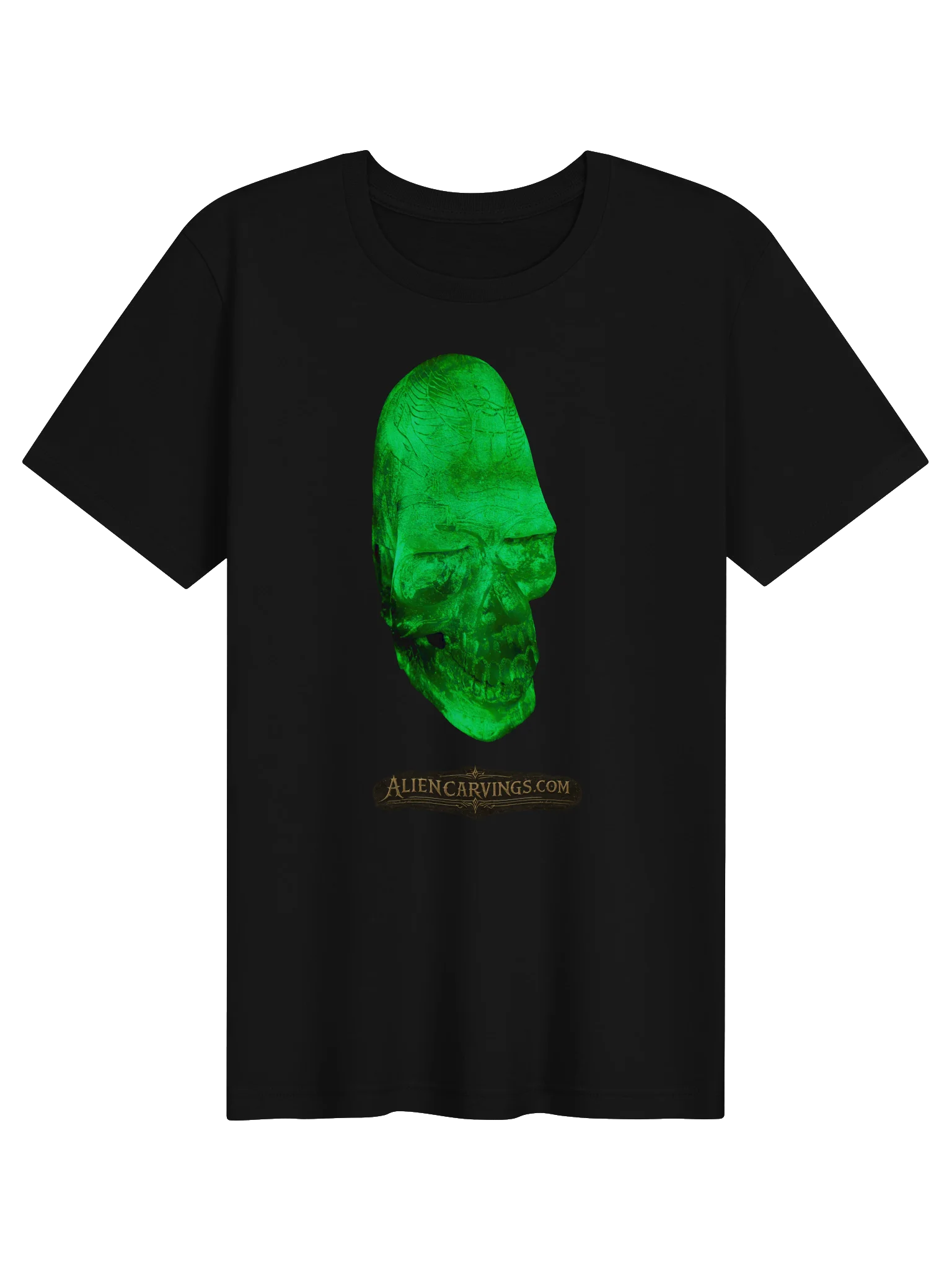Aliencarvings.com UV Skull Lightweight T-Shirt product image (1)