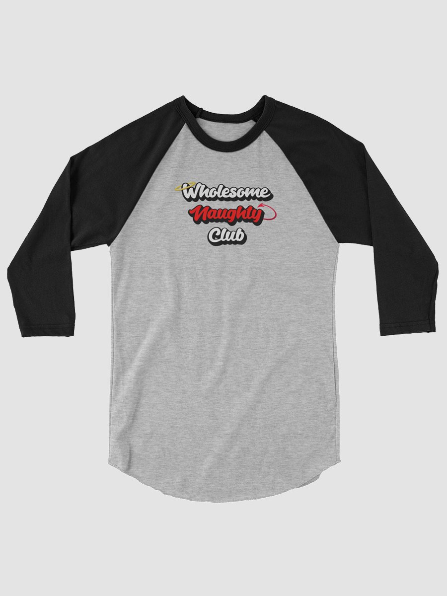 Wholesome Naughty Club Baseball Tee product image (1)