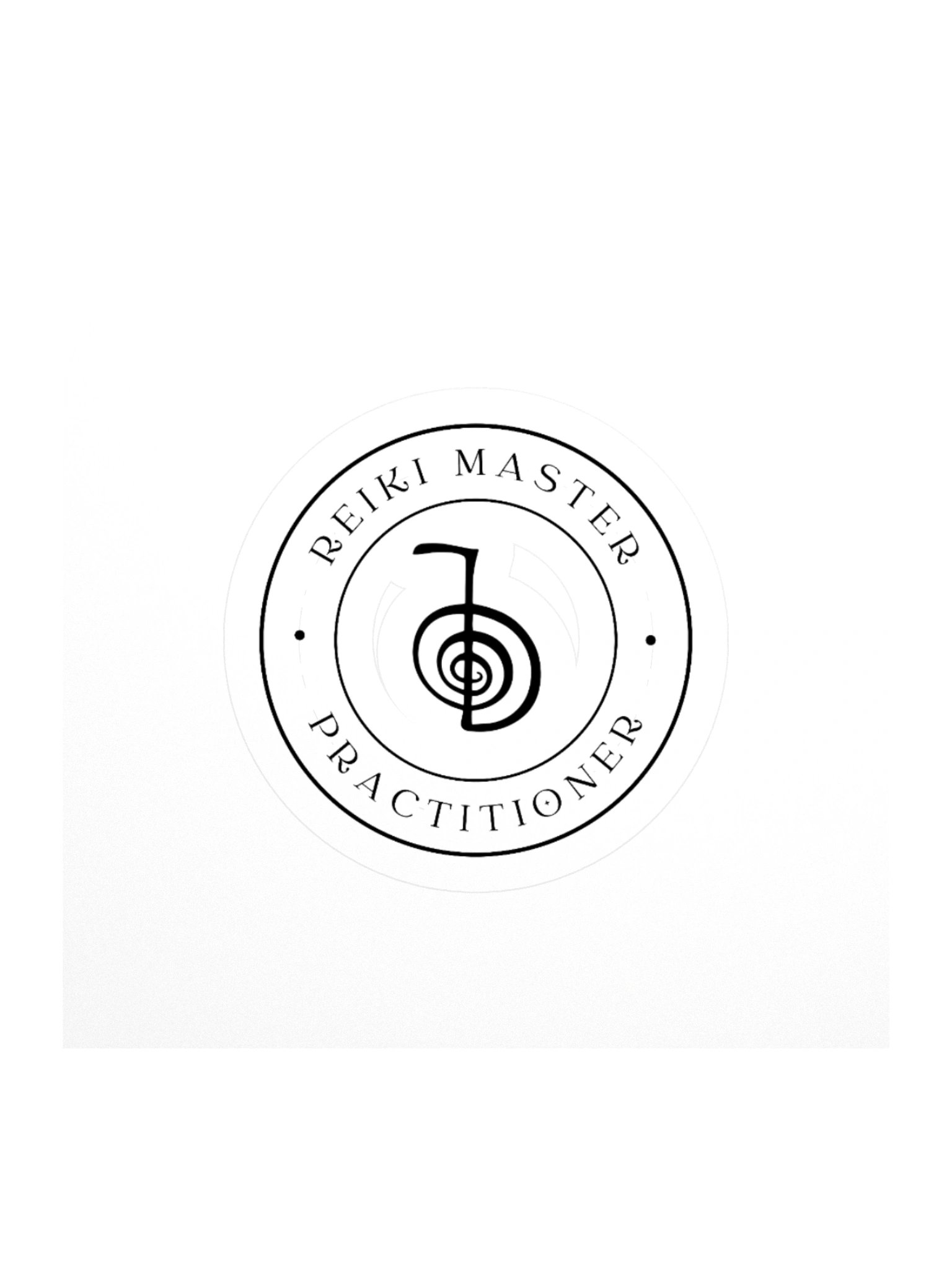 Reiki Master Practitioner-Cho Ku Rei in Circle-Black product image (1)