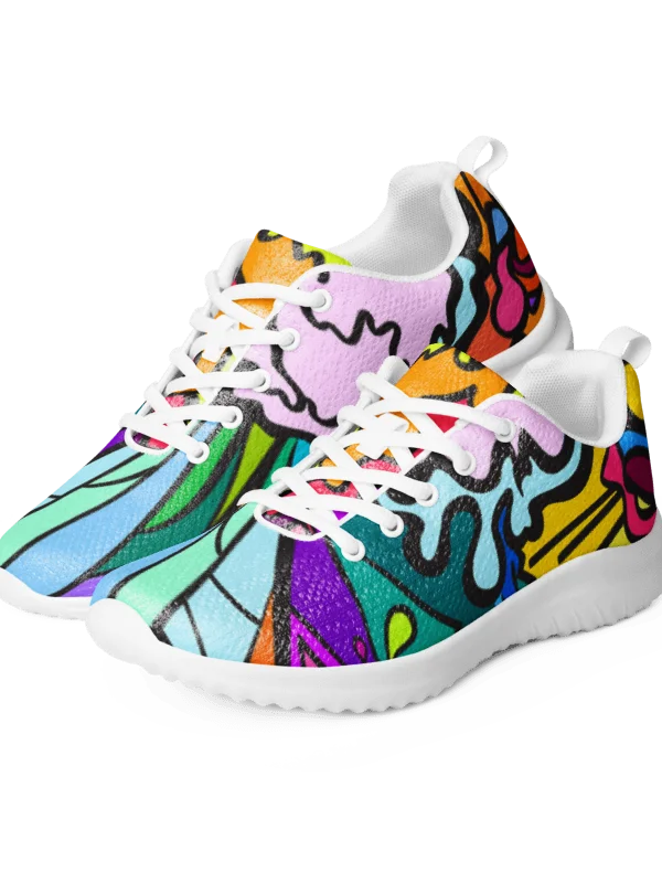 Energize Your Stride: Vibrant Women's Athletic Shoes - Wave at Sunset product image (2)