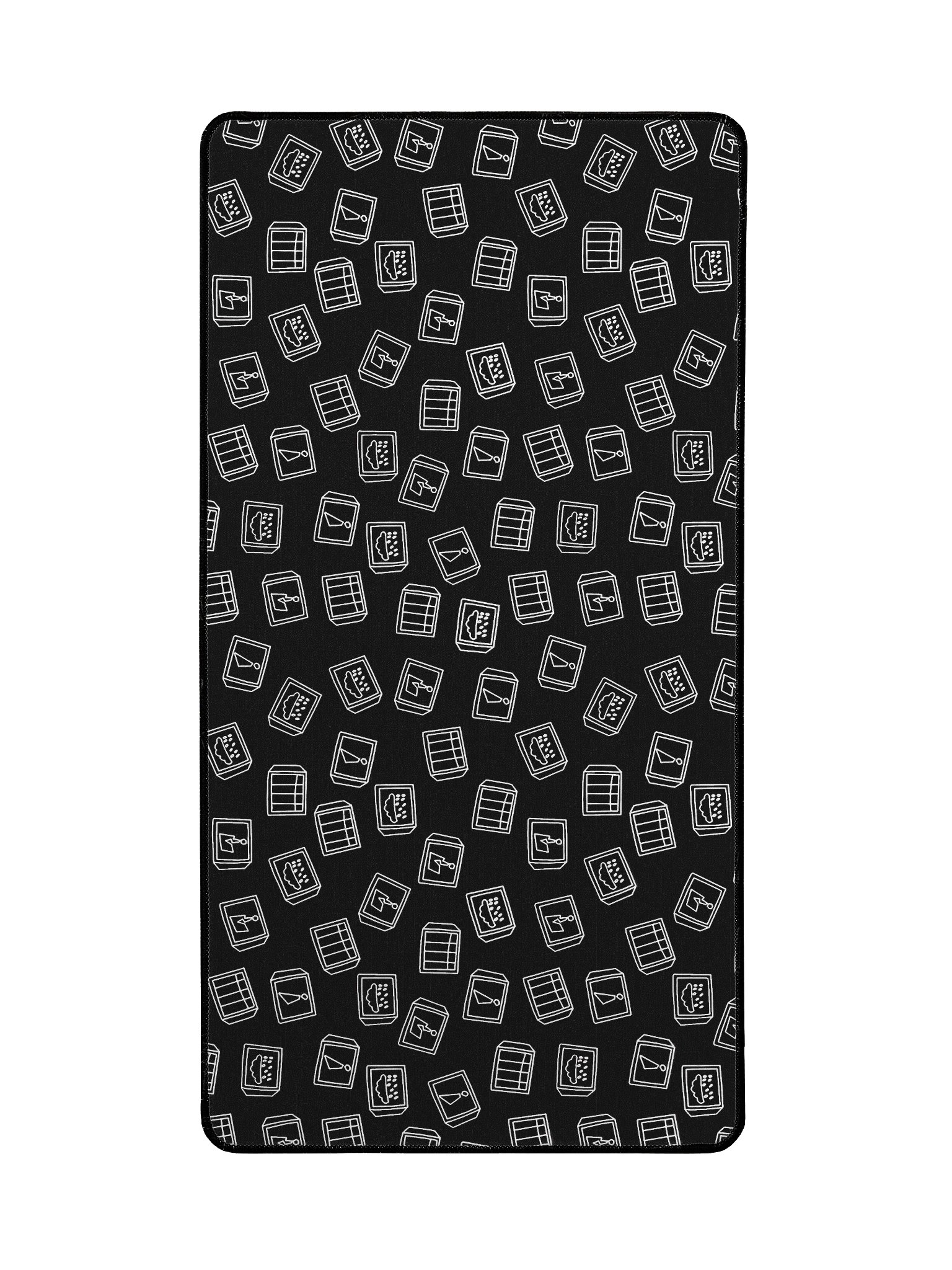 TV Pattern Desk Mat - Noir product image (3)