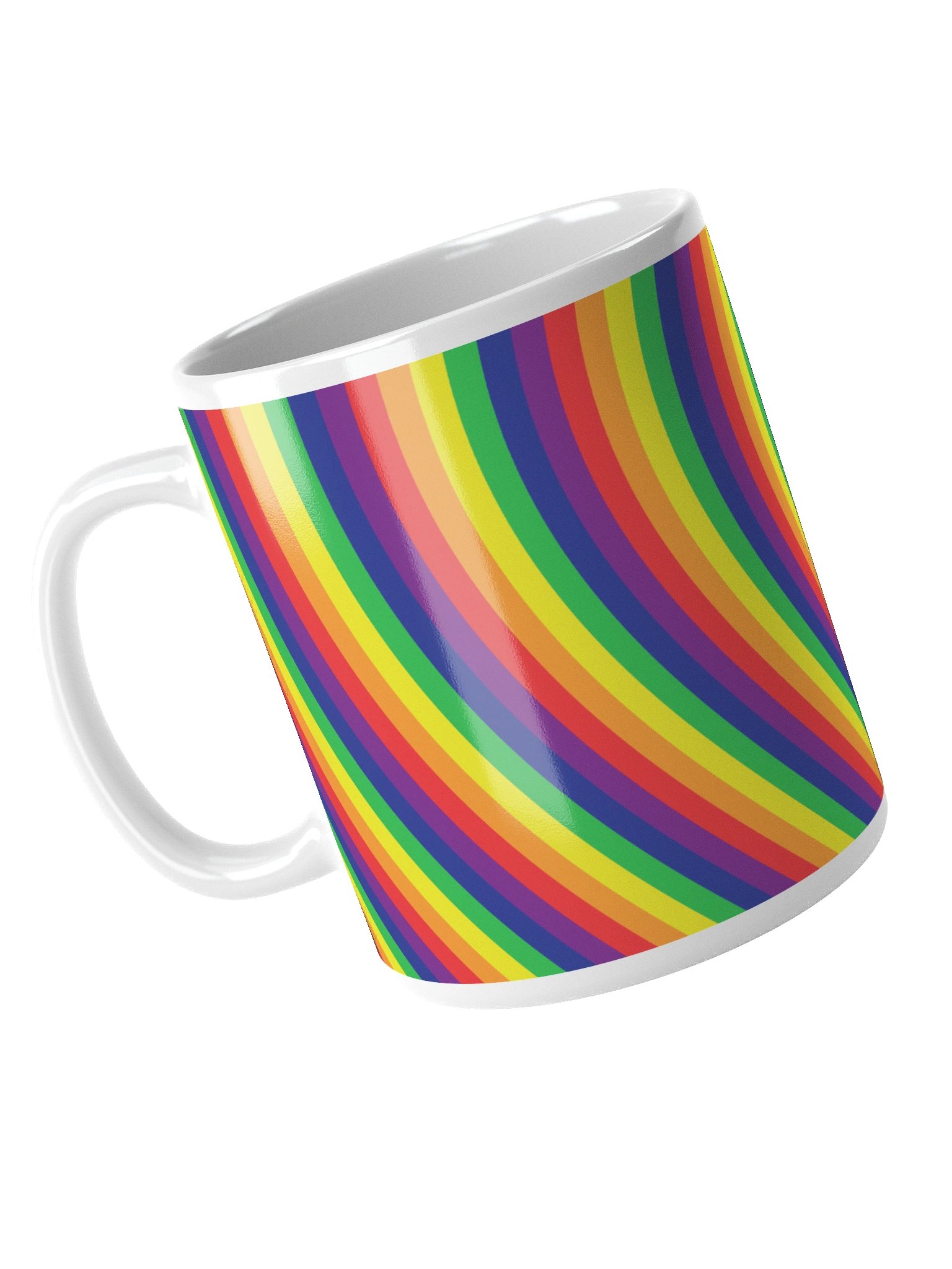 Rainbow Pride Hearts Mug (Left-handed) product image (4)