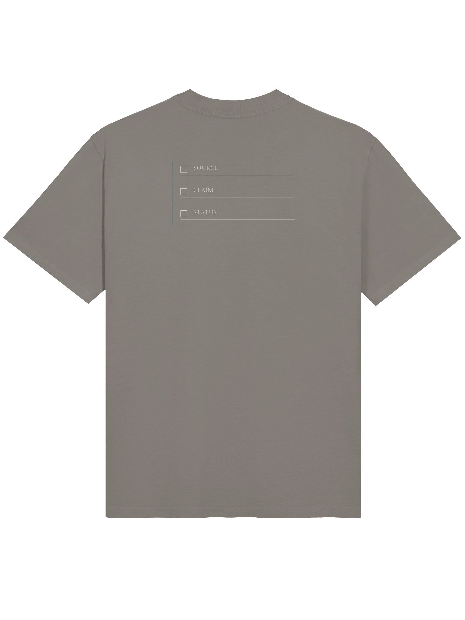 Synthesis — Source Ledger Tee / Faded Grey product image (1)