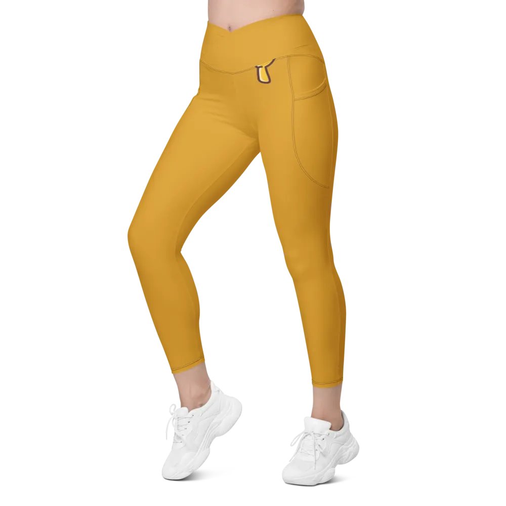 Sunset Glow Crossover Leggings with Pockets product image (7)