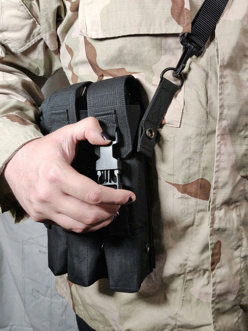 *Made to order* P90 Triple Pouch, Black product image (3)