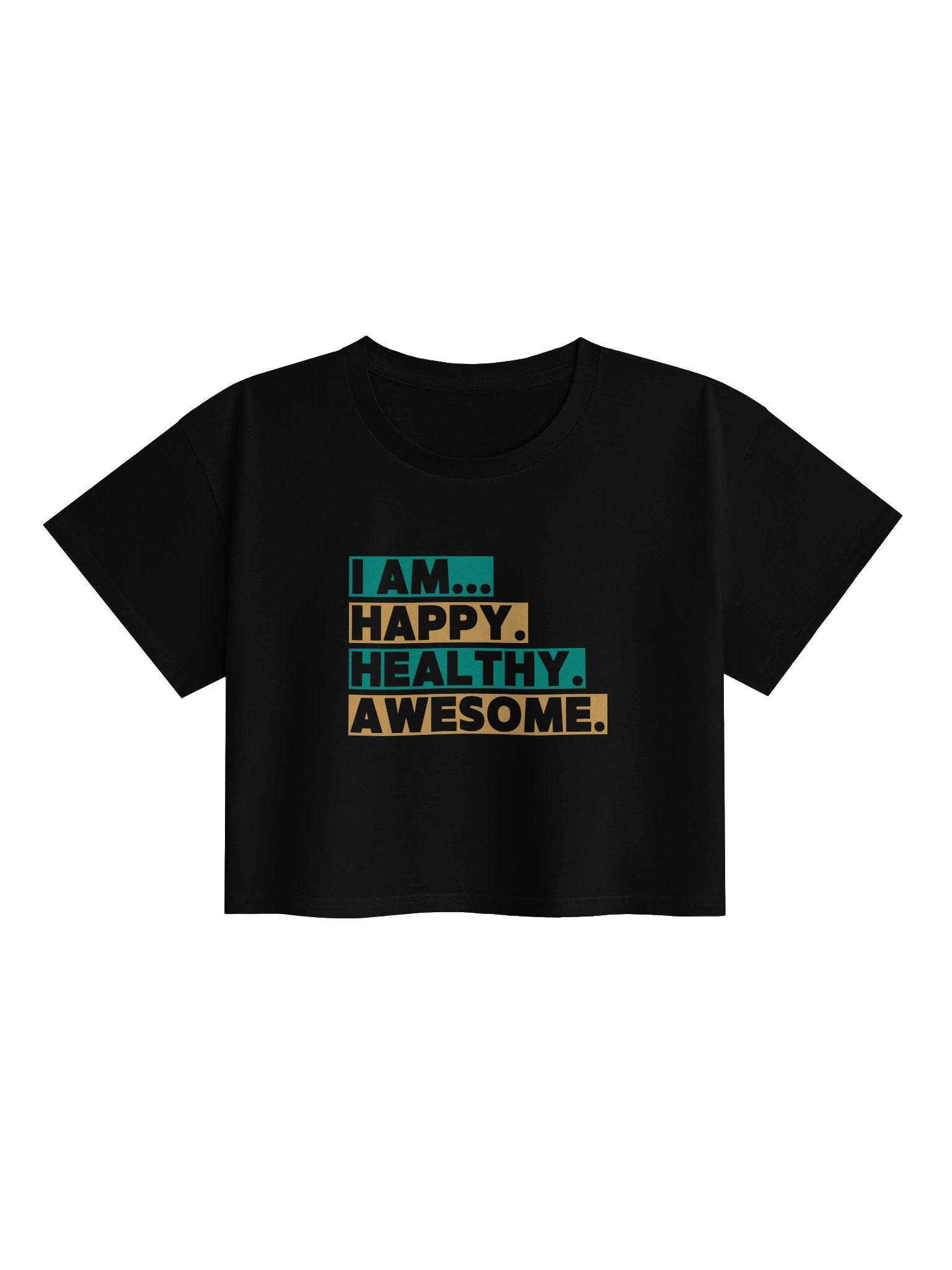 Happy, Healthy Women's Cropped T-shirt product image (1)