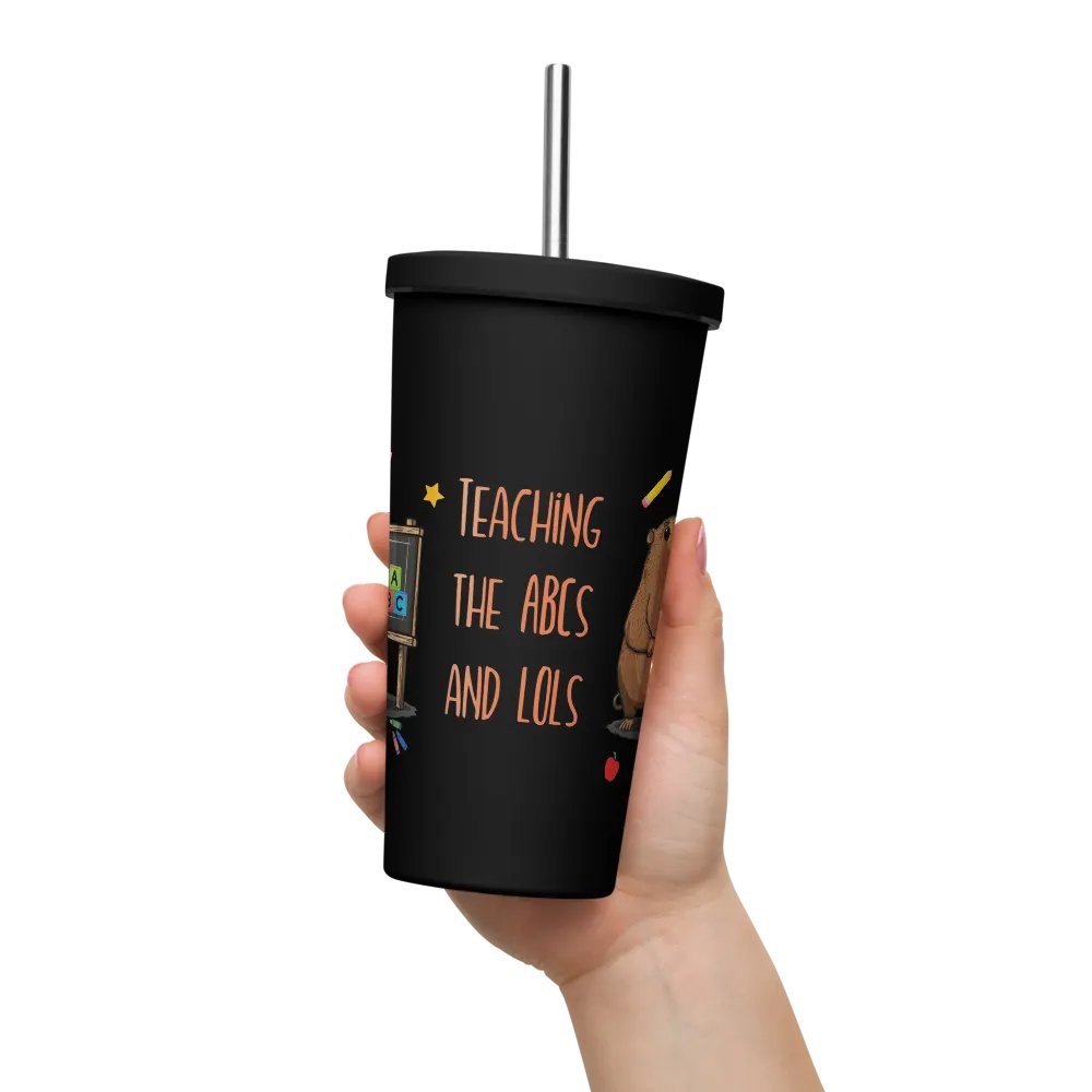Back To School Capybara Gift For A Teacher - Insulated Coffee Tumbler product image (12)